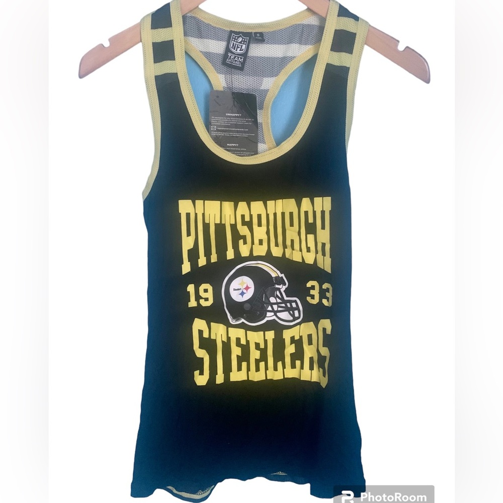 NFL Official Pittsburgh Steelers Racerback Tank Top NWT Size S